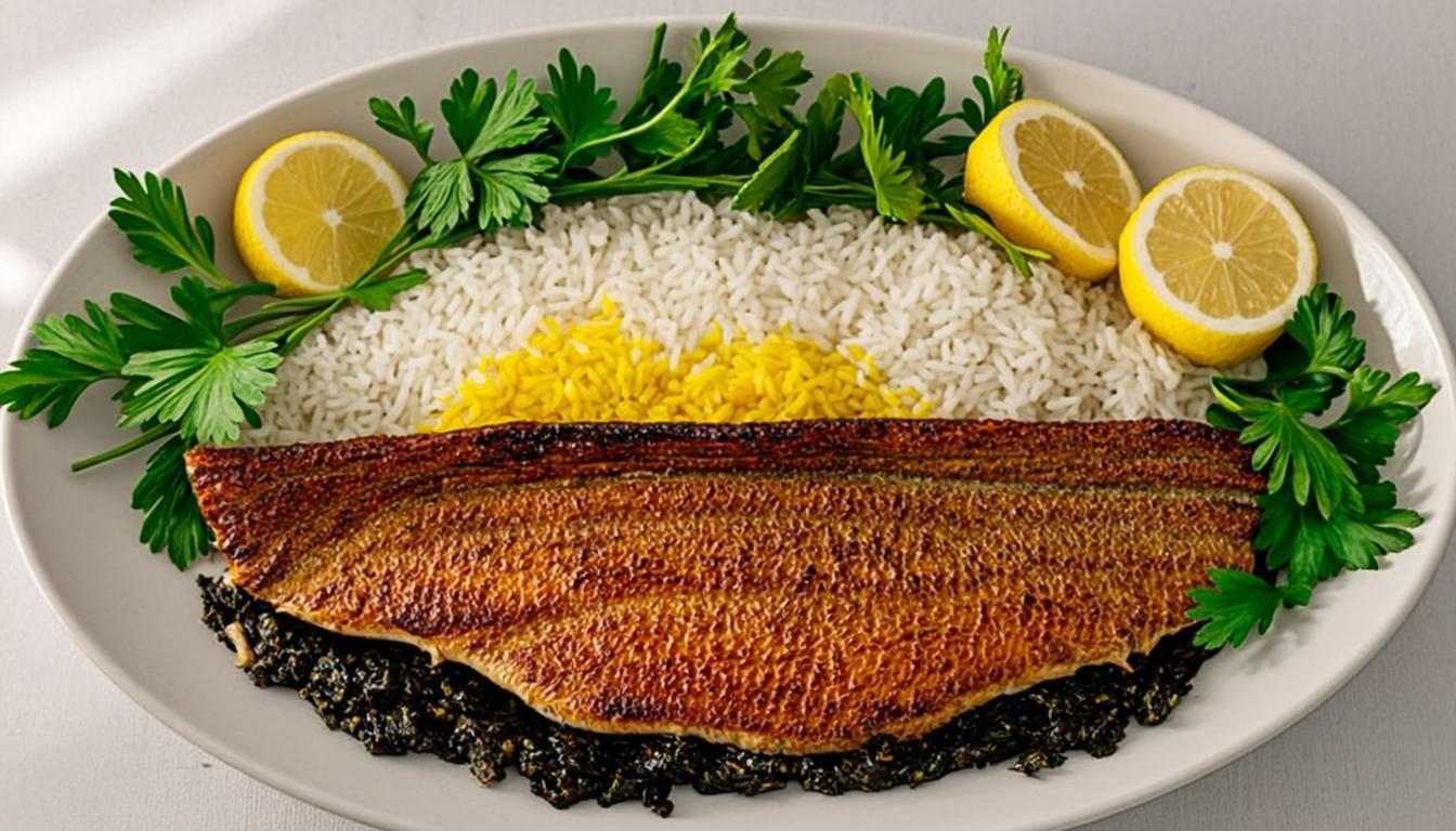 سبزی‌پلو با ماهی